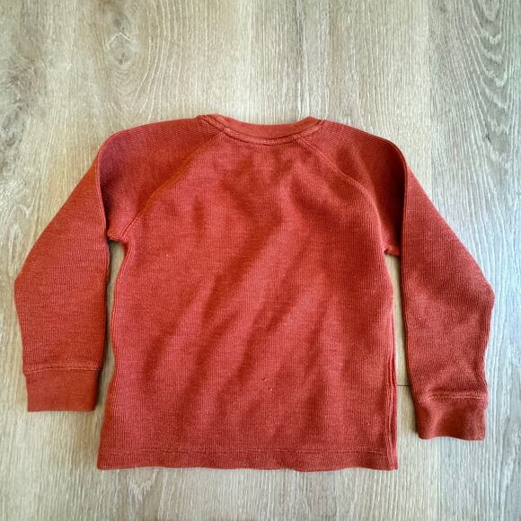 GAP Waffle Long Sleeve Shirt - Size 3 - Picture 2 of 3